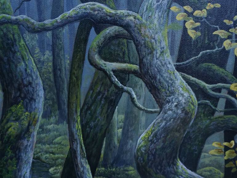 Original Expressionism Nature Painting by Bagya Art Gallery