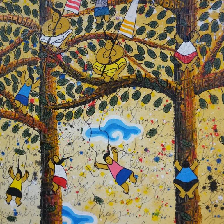 Original Abstract Nature Painting by Bagya Art Gallery