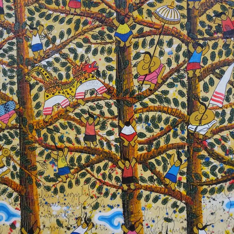 Original Abstract Nature Painting by Bagya Art Gallery