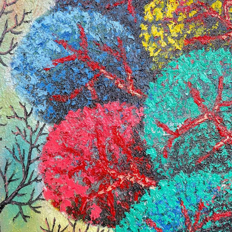 Original Abstract Nature Painting by Bagya Art Gallery