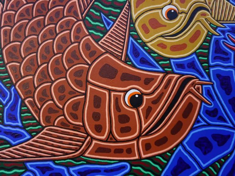 Original Figurative Animal Painting by Bagya Art Gallery