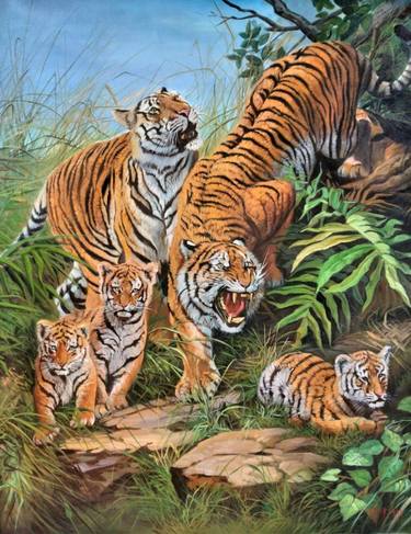 Original Animal Paintings by Bagya Art Gallery