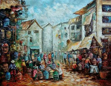 Original Impressionism Places Paintings by Bagya Art Gallery