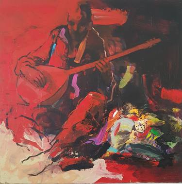 Original Impressionism Music Paintings by Ahmed Kleige