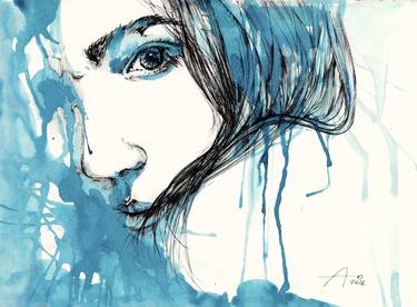 Print of Figurative Women Drawings by Oxana Antonenko