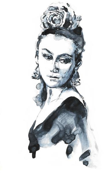 Original Figurative Portrait Drawings by Oxana Antonenko