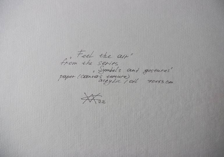 Original Conceptual Calligraphy Painting by Anzhelika Klimina
