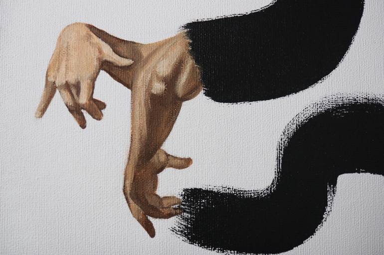 Original Conceptual Calligraphy Painting by Anzhelika Klimina