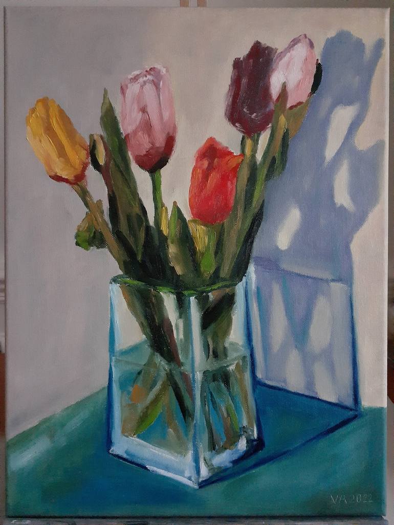 Original Impressionism Still Life Painting by Vadim H