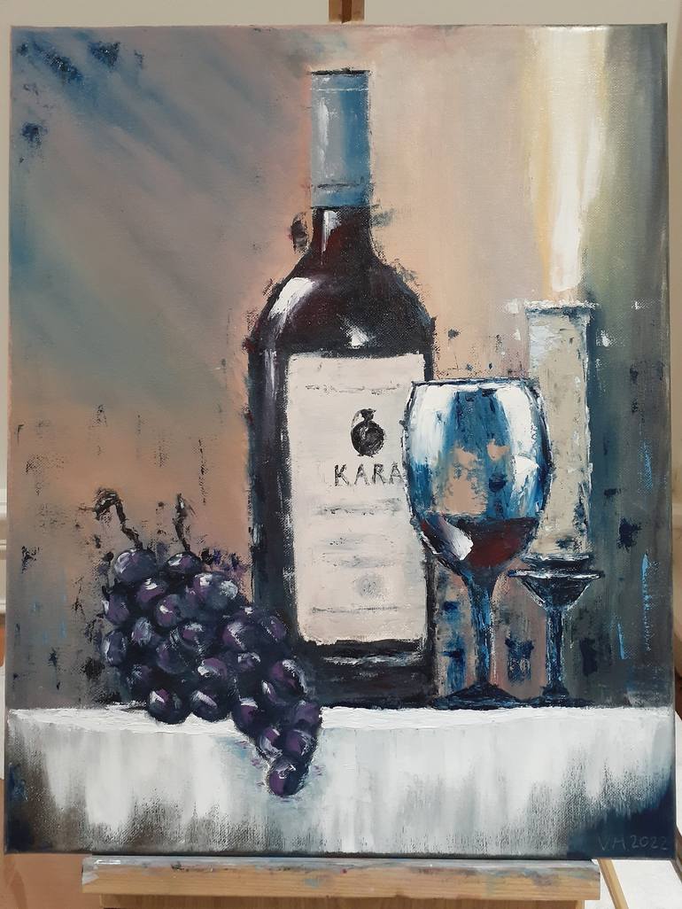 Original Impressionism Still Life Painting by Vadim H