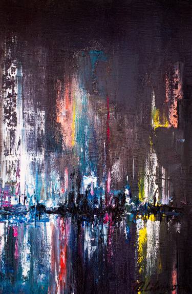 Original Impressionism Cities Painting by Olena Litvinova