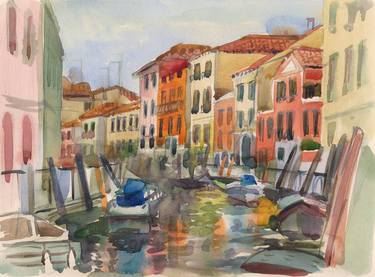 Watercolor sketch from a trip to Venice thumb