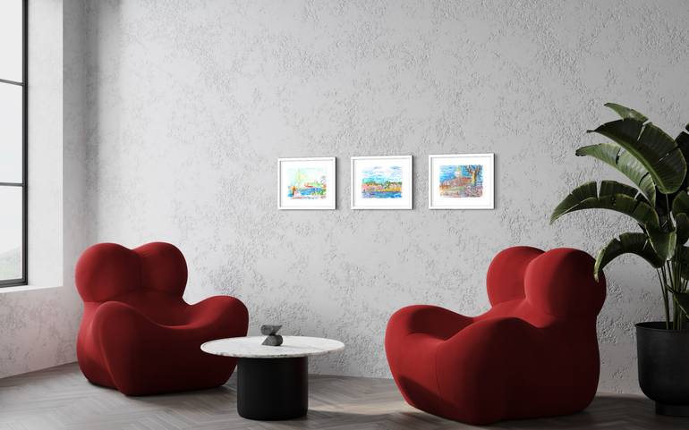 Original Realism Landscape Drawing by Masha Neverova