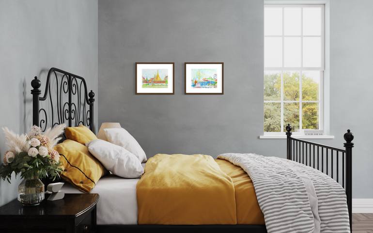 Original Realism Landscape Drawing by Masha Neverova
