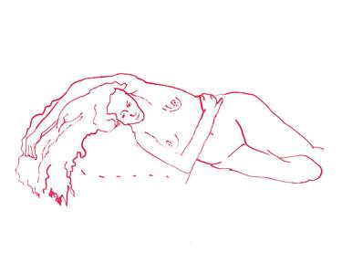 Nude276_girl lying on her side 36x27 cm thumb