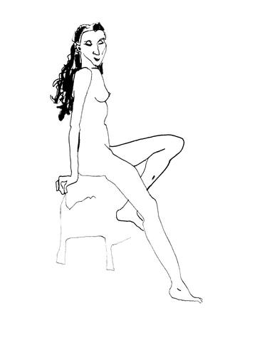 Print of Figurative Nude Drawings by Masha Neverova