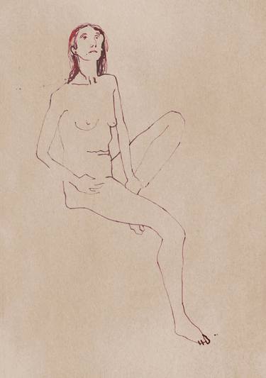 Print of Figurative Nude Drawings by Masha Neverova