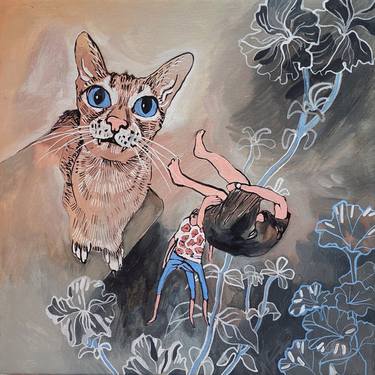 Original Surrealism Animal Paintings by Masha Neverova