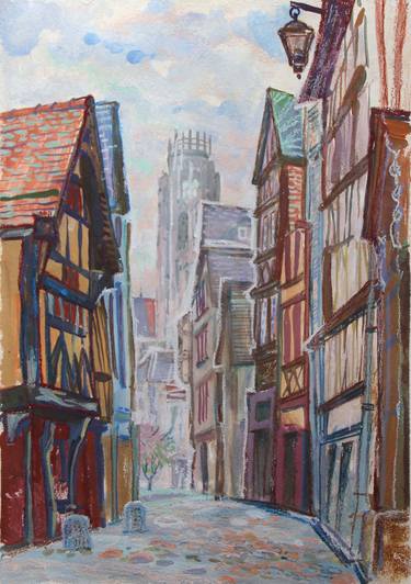 Street in Rouen |French Cityscape |For France lovers thumb