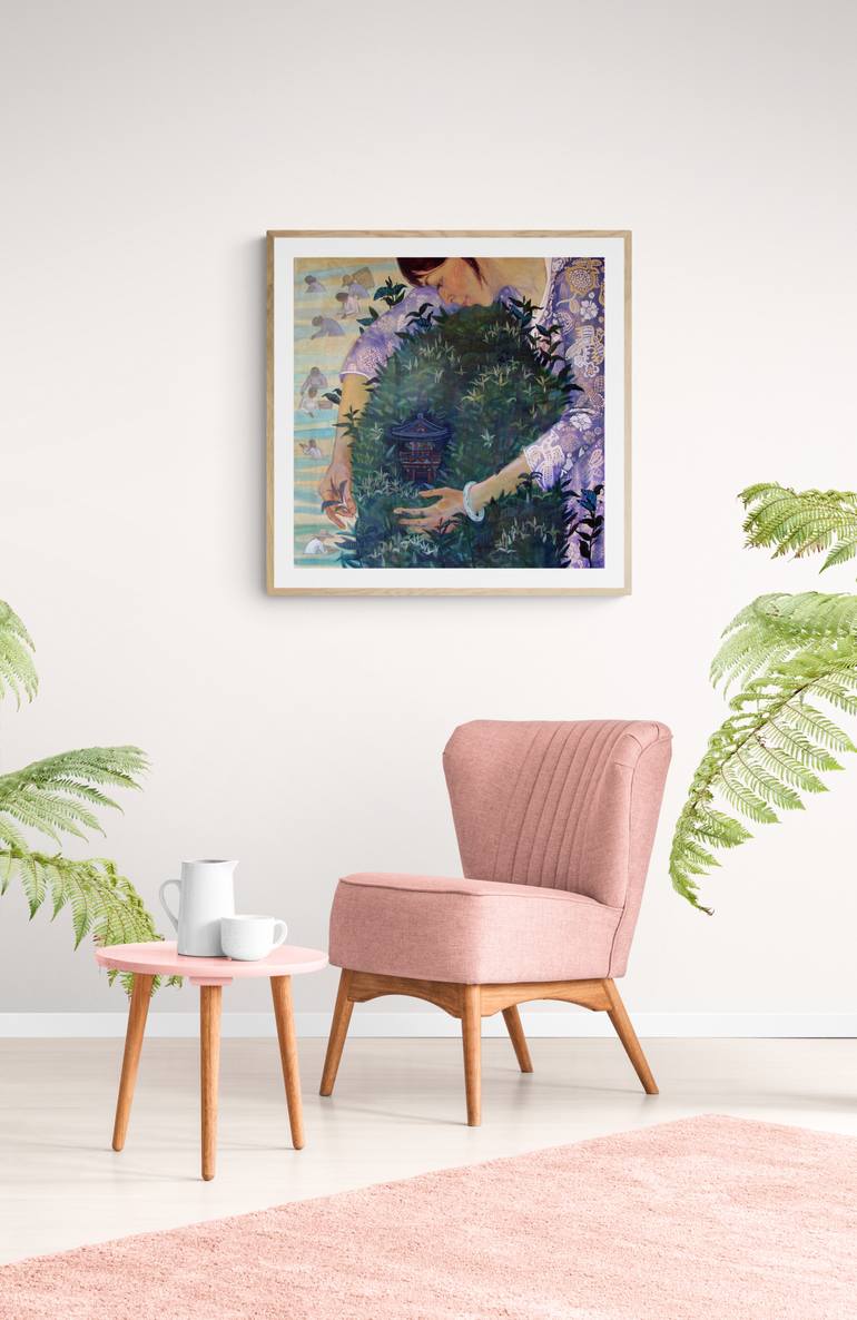 Original Figurative Women Painting by Olga Kataeva-Rochford