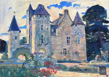 Rivau Castle. Blue Harmony | Landscape With Castle thumb