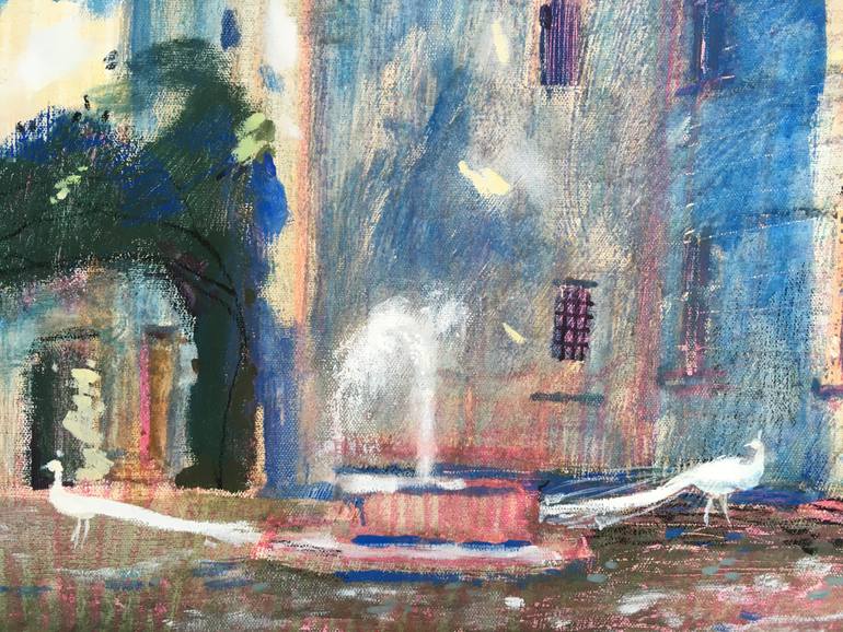 Original Expressionism Architecture Painting by Olga Kataeva-Rochford