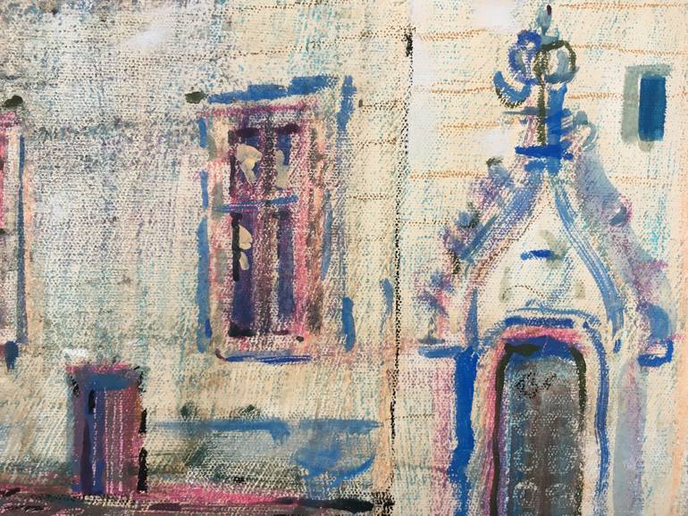 Original Expressionism Architecture Painting by Olga Kataeva-Rochford
