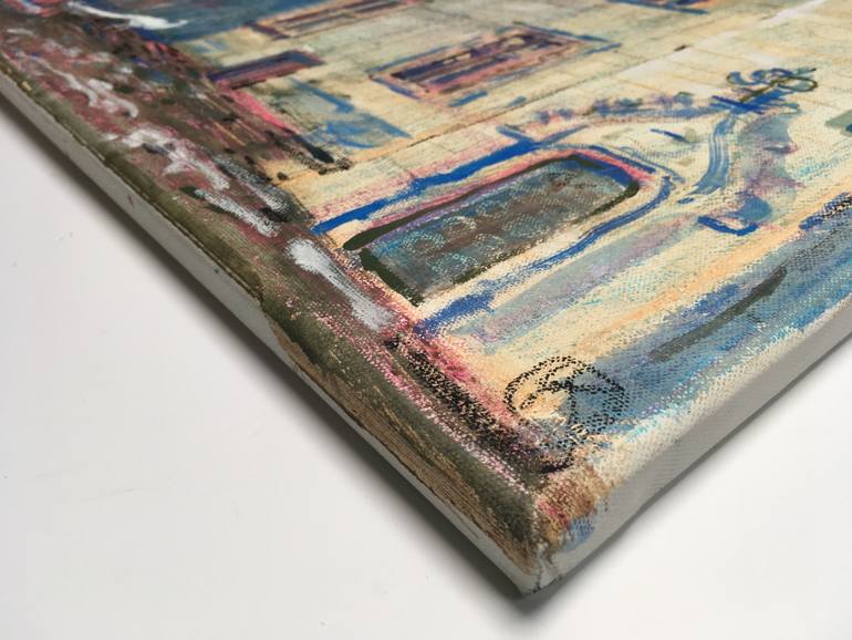 Original Expressionism Architecture Painting by Olga Kataeva-Rochford
