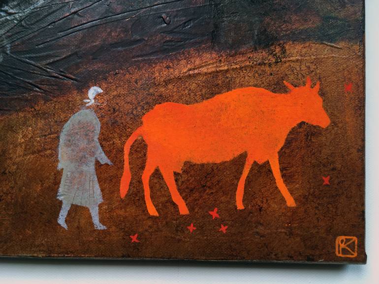 Original Expressionism Animal Painting by Olga Kataeva-Rochford