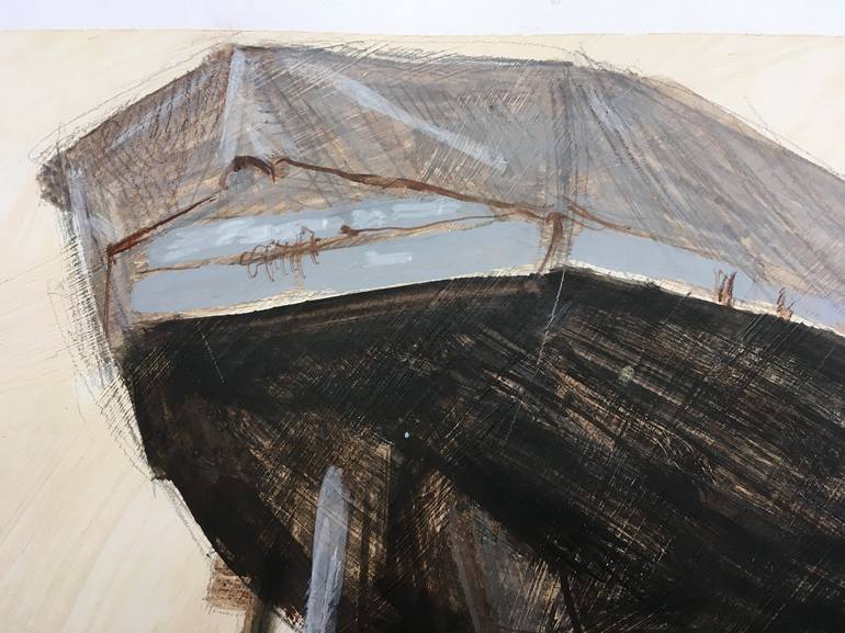 Original Fine Art Boat Painting by Olga Kataeva-Rochford