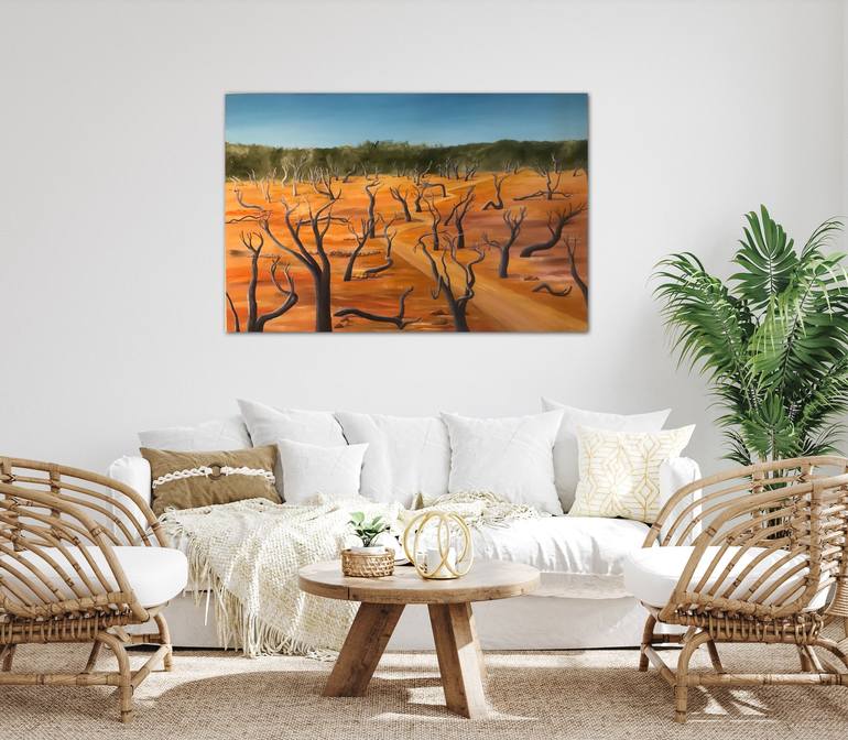 Original Abstract Expressionism Landscape Painting by Lyn Graham