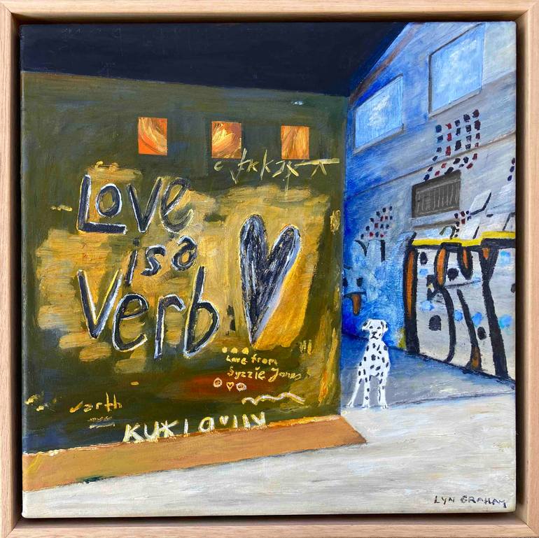 Original Contemporary Cities Painting by Lyn Graham