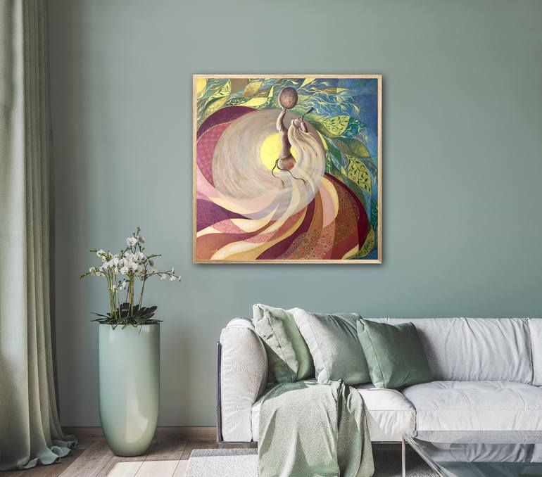 Original Modernism Fantasy Painting by Anastasia Yablokova