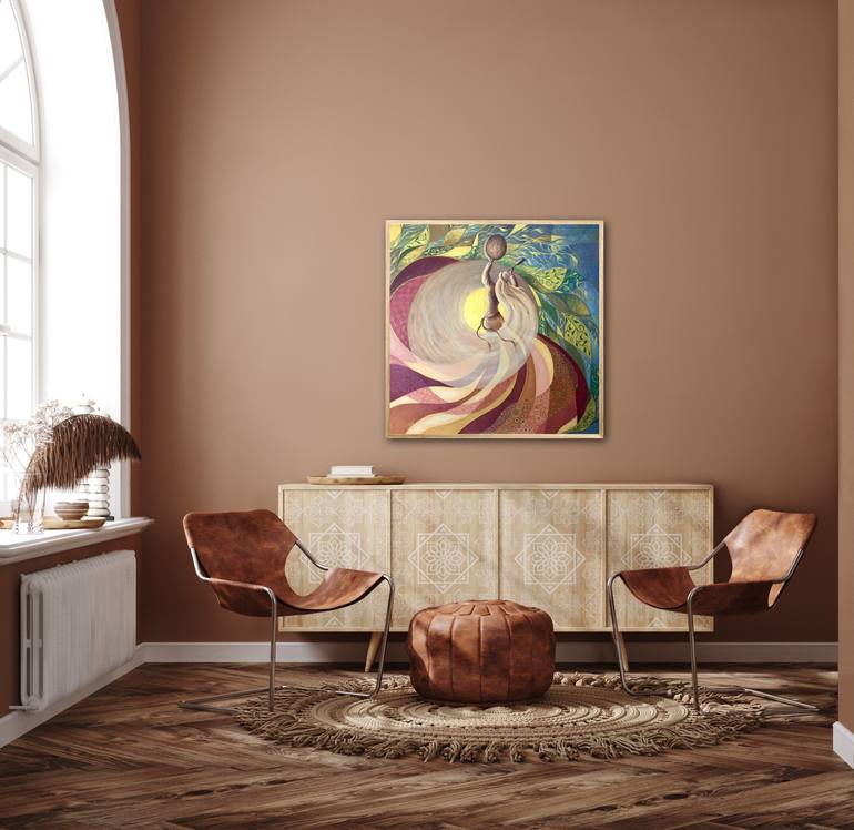 Original Modernism Fantasy Painting by Anastasia Yablokova