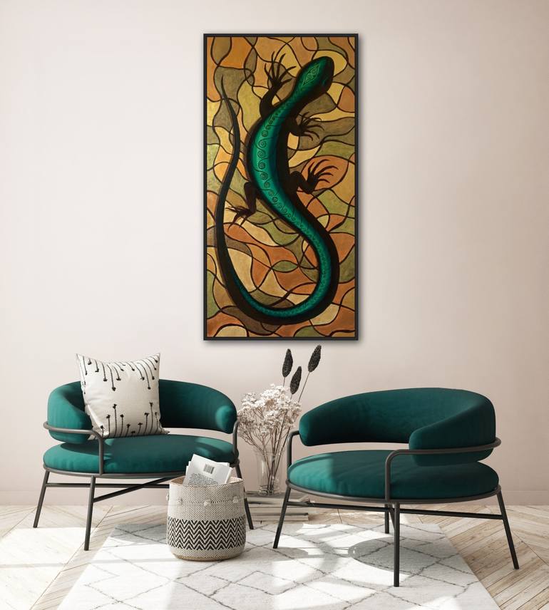 Original Art Deco Other Painting by Anastasia Yablokova