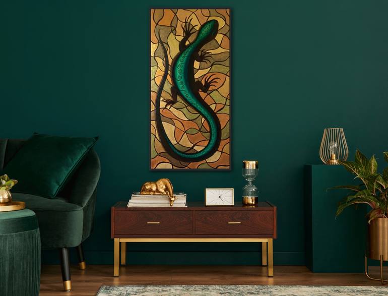 Original Art Deco Other Painting by Anastasia Yablokova