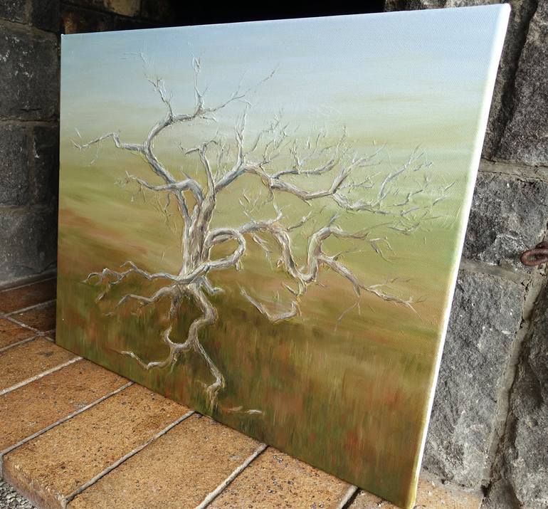 Original Impressionism Tree Painting by Tatiana Vlasenko