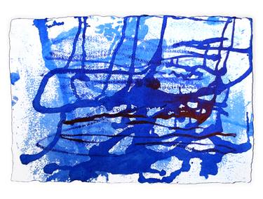 Print of Abstract Expressionism Water Paintings by Rozita Fogelman