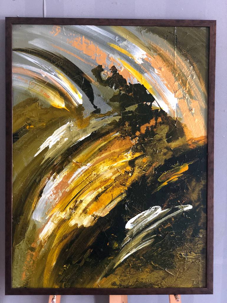 Original Abstract Nature Painting by Qq Studio