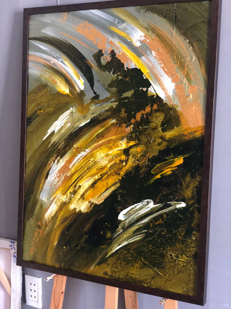 Original Abstract Nature Painting by Qq Studio