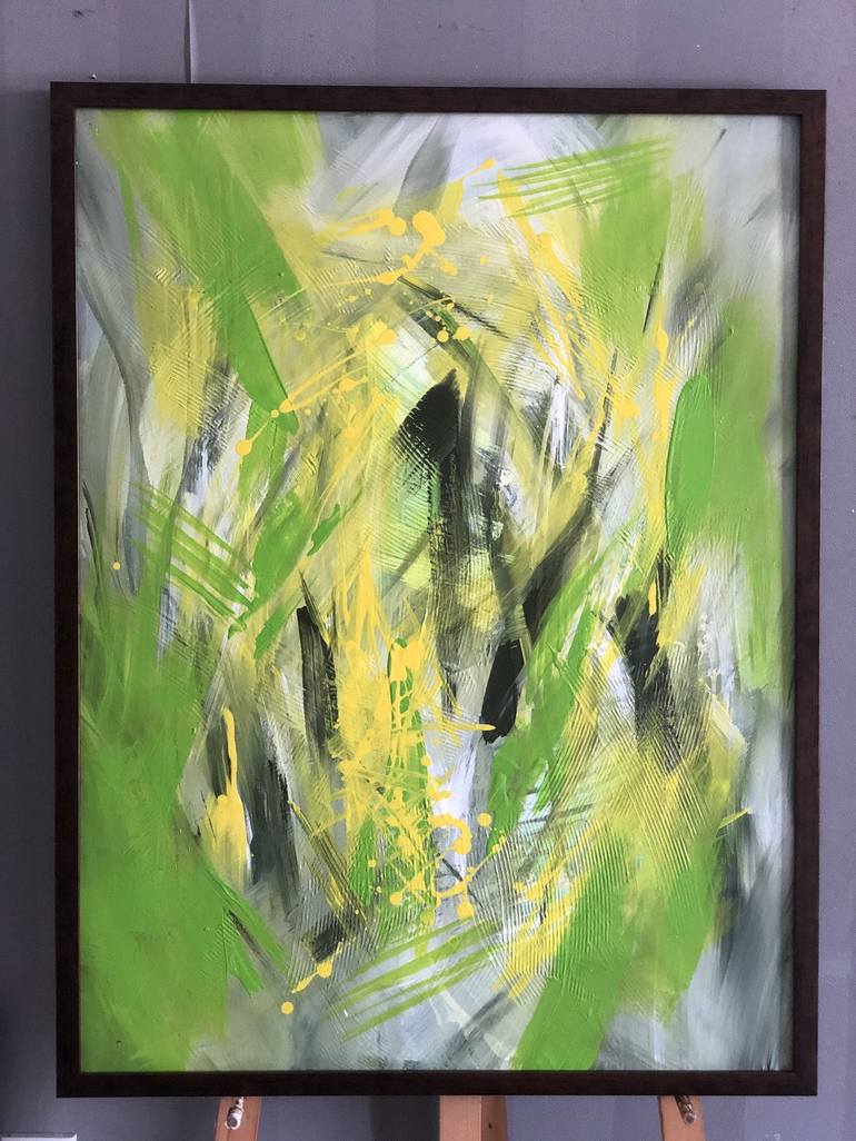 Original Abstract Nature Painting by QQ Studio