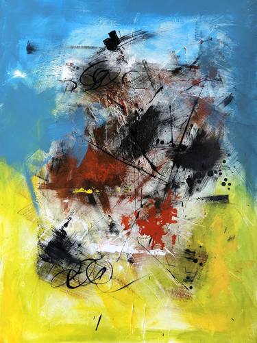 Original Abstract Expressionism Abstract Paintings by QQ Studio