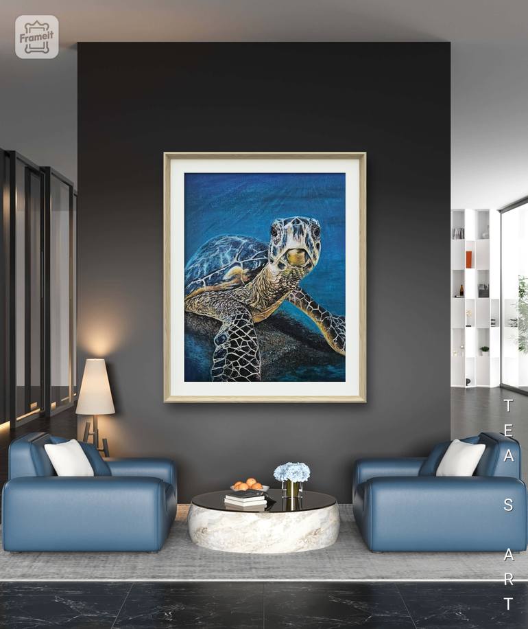 Original Modernism Animal Painting by Tea Shubladze