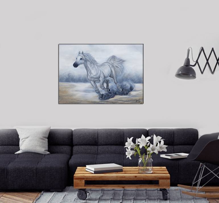 Original Horse Painting by Tea Shubladze