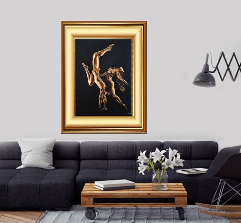 Original Figurative People Painting by Tea Shubladze