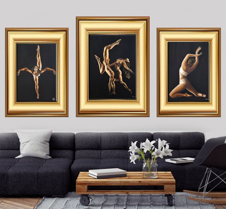 Original Figurative People Painting by Tea Shubladze