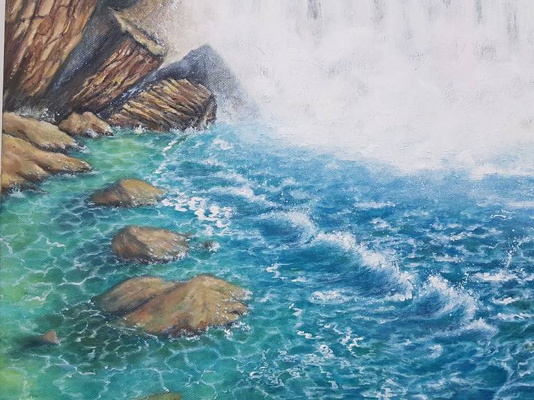 Original Photorealism Nature Painting by Tea Shubladze