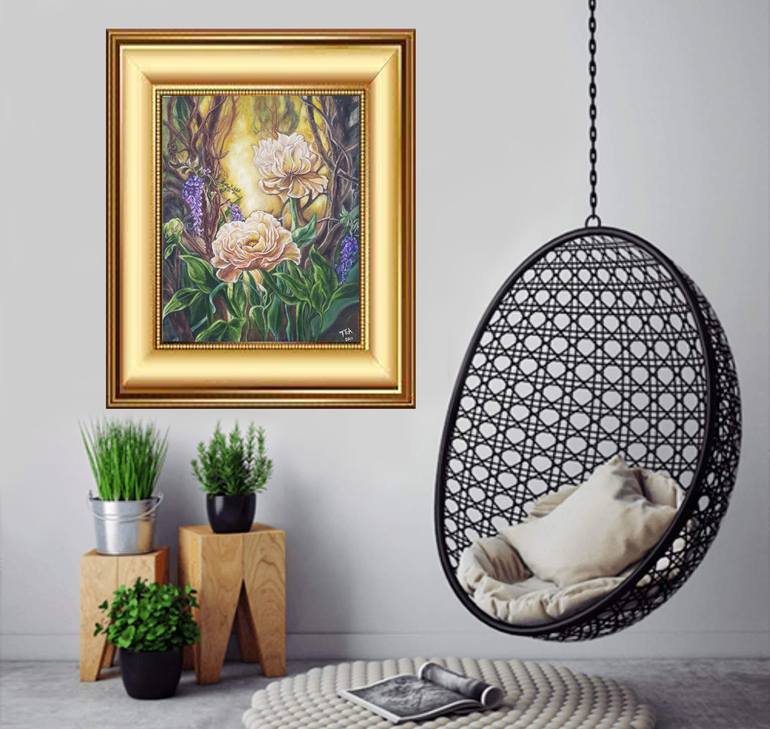 Original Abstract Nature Painting by Tea Shubladze