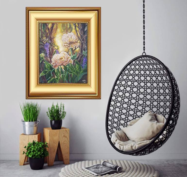 Original Photorealism Nature Painting by Tea Shubladze