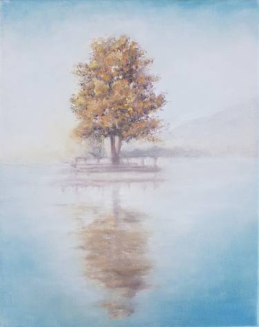 Print of Landscape Paintings by Tea Shubladze